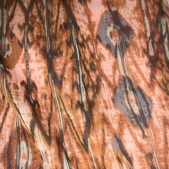 Joie split neck boho geometric patterned sleeveless blouse M - Picture 4 of 4